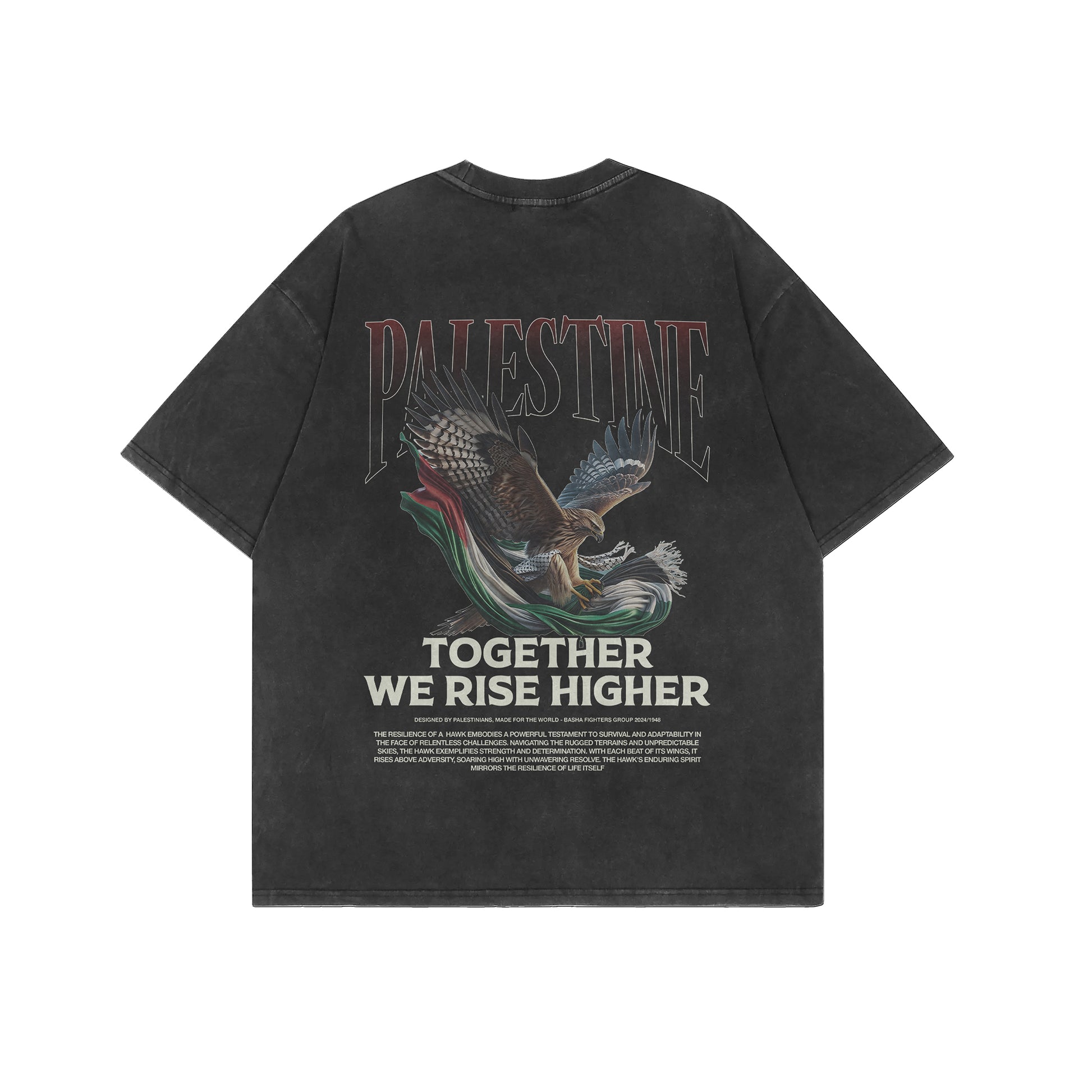 RISE HIGHER IN WASHED BLACK