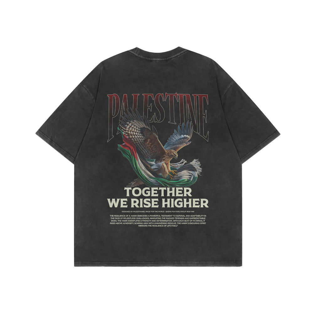 RISE HIGHER IN WASHED BLACK