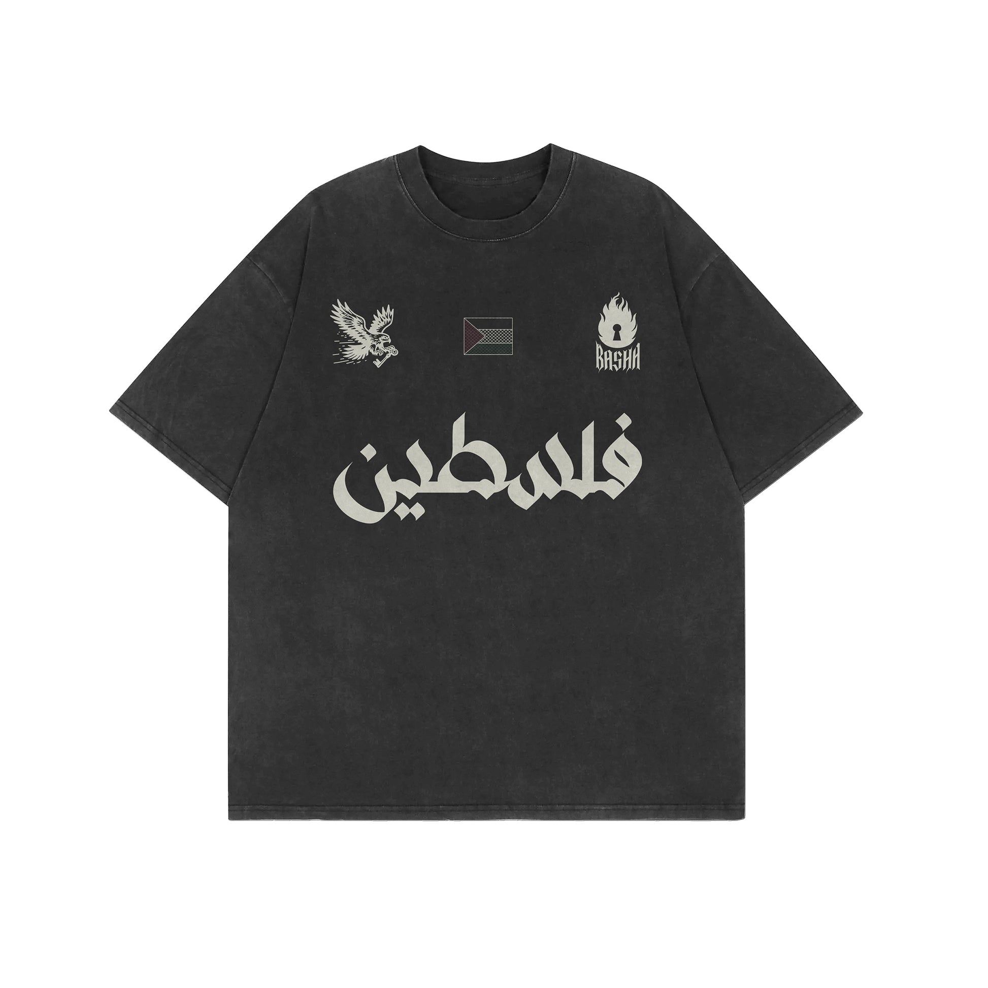 RISE HIGHER IN WASHED BLACK